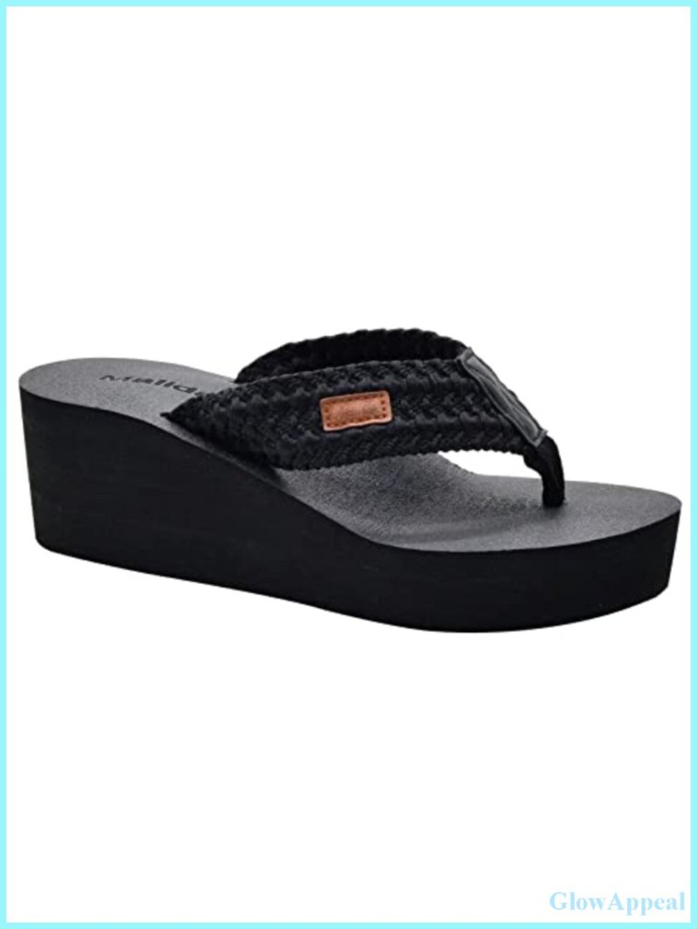 Womens Wedge Flip Flops Arch Support Memory Foam Platform Thong Sandals
